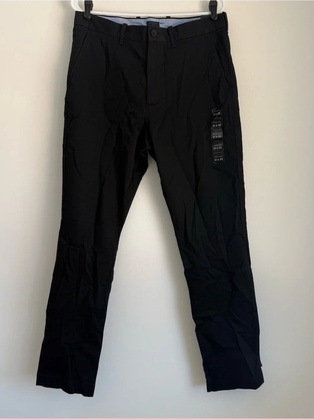 NWT J. Crew Black Athletic Slim-fit Original Chino Pant Size 31x32